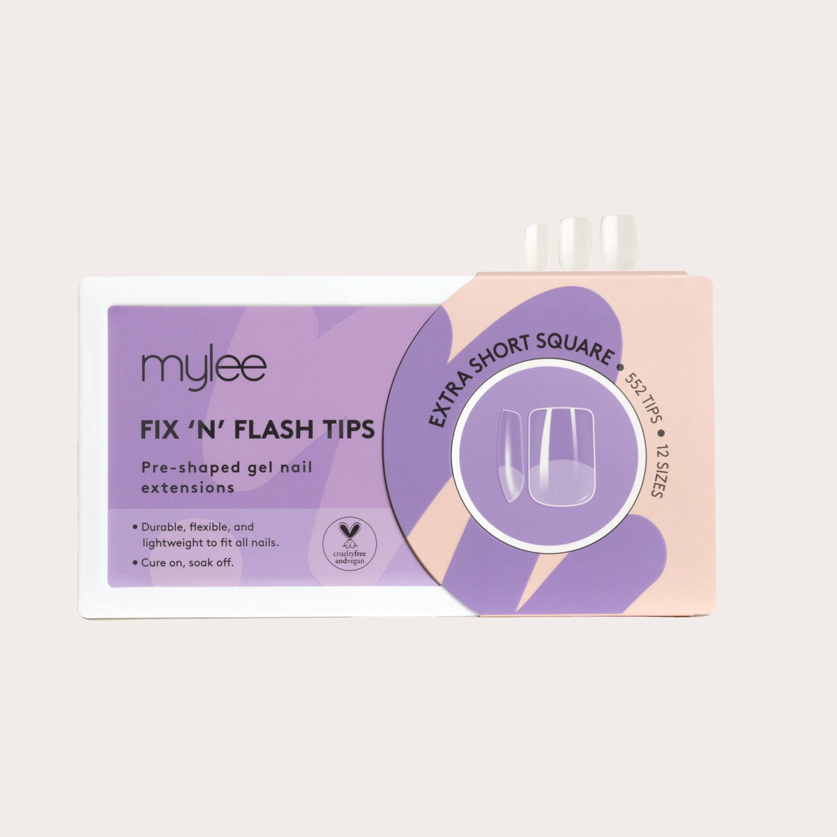 Mylee Fix 'N' Flash Tips - Extra Short Square