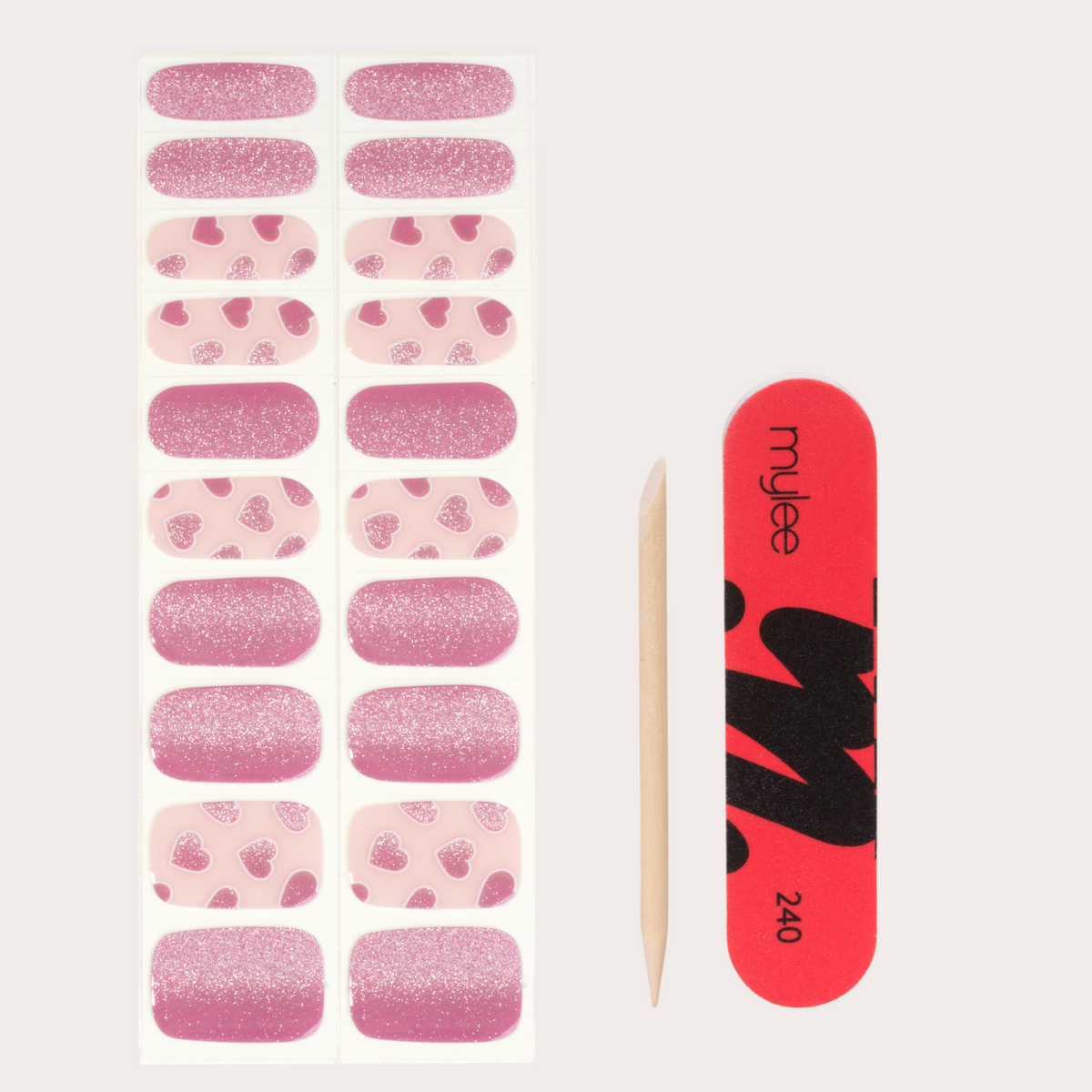 Mylee Gel Nail Wraps - In a Heartbeat