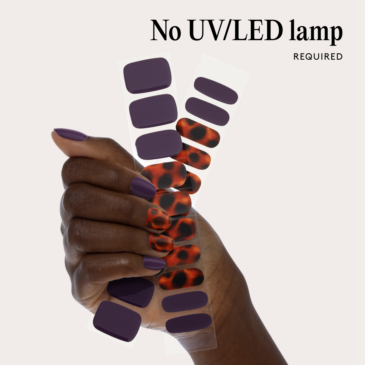 Mylee Gel Nail Wraps - Mulberry Clash
