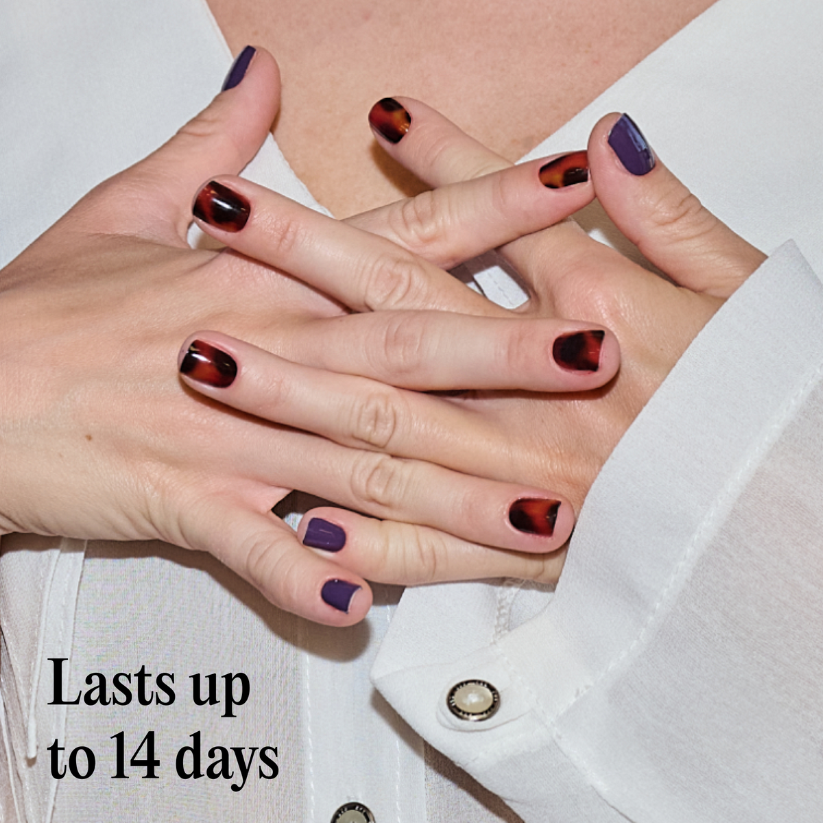 Mylee Gel Nail Wraps - Mulberry Clash