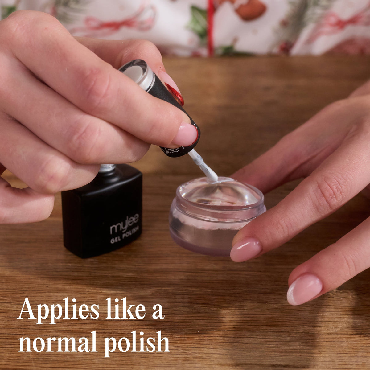 Vernis semi-permanents Mylee - Trio / The Merry Mess Pearl French - avec tampon