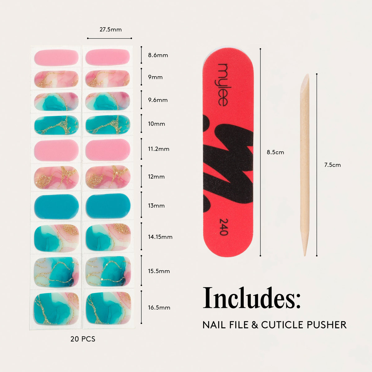 Vernis Gel Autocollants Mylee - Cosmic Swirl