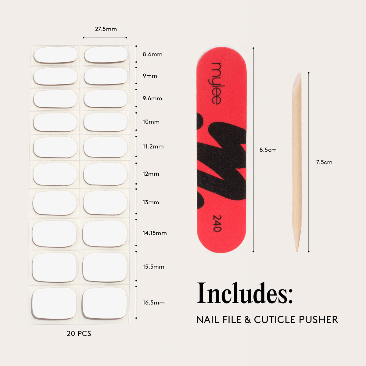 Mylee Gel Nail Wraps - Break The Ice