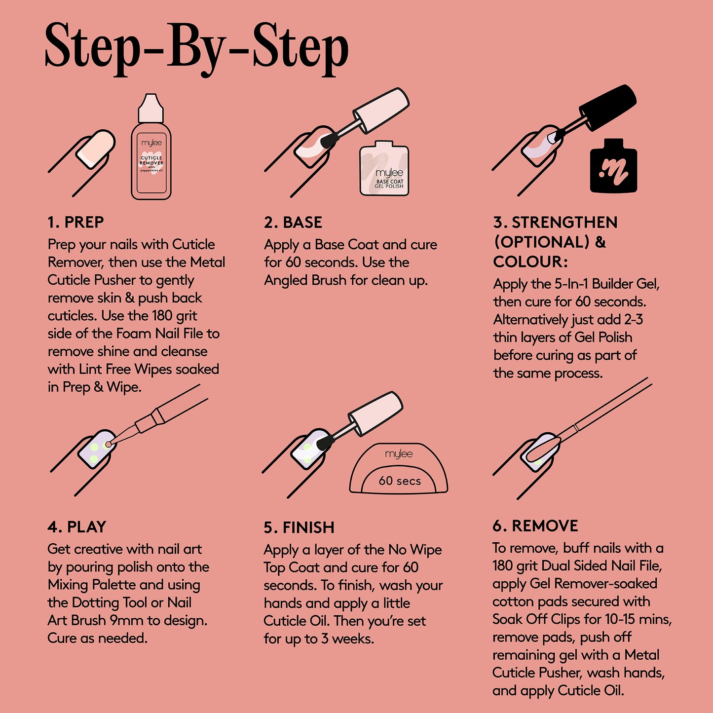 Mylee Strip Polka Gel Polish