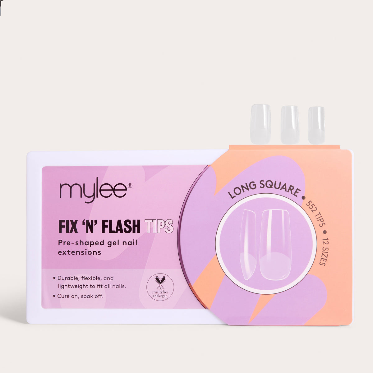 Mylee Fix 'N' Flash Tips - Long Square
