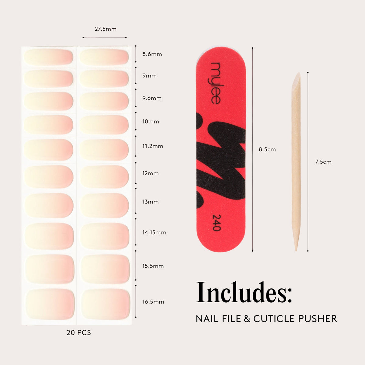 Vernis Gel Autocollants Mylee - Marshmallow Melt
