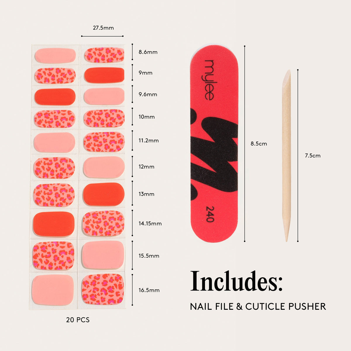 Vernis Gel Autocollants Mylee - Red Hot Spots