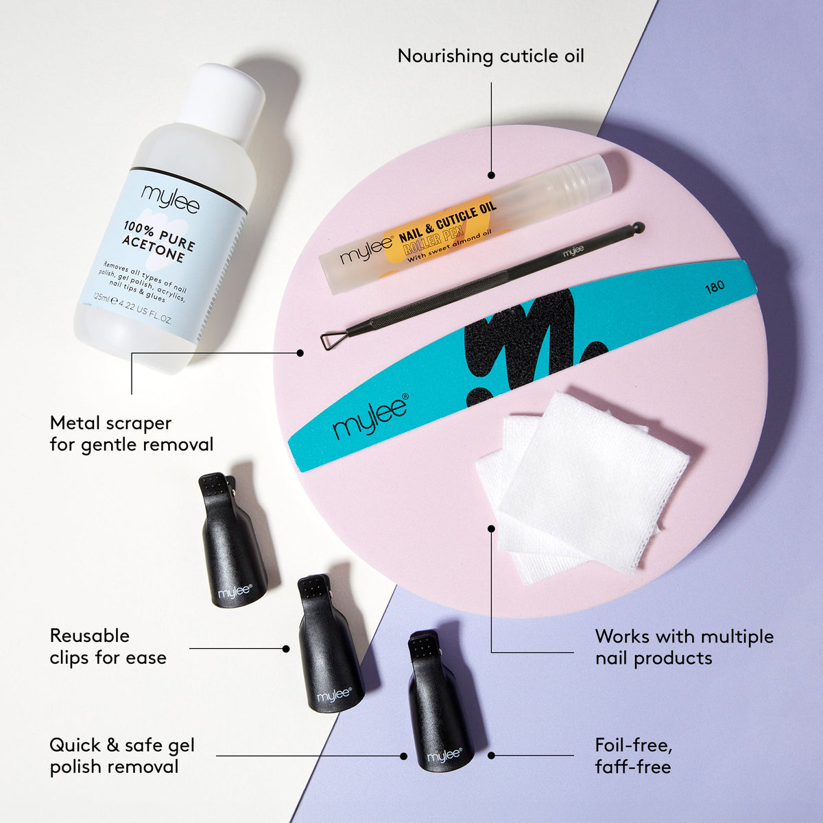 Mylee Take Off Gel Polish Remover Kit