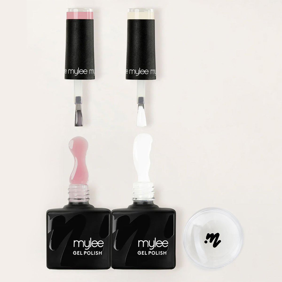 Vernis semi-permanents Mylee - Duo / French Manucure + tampon