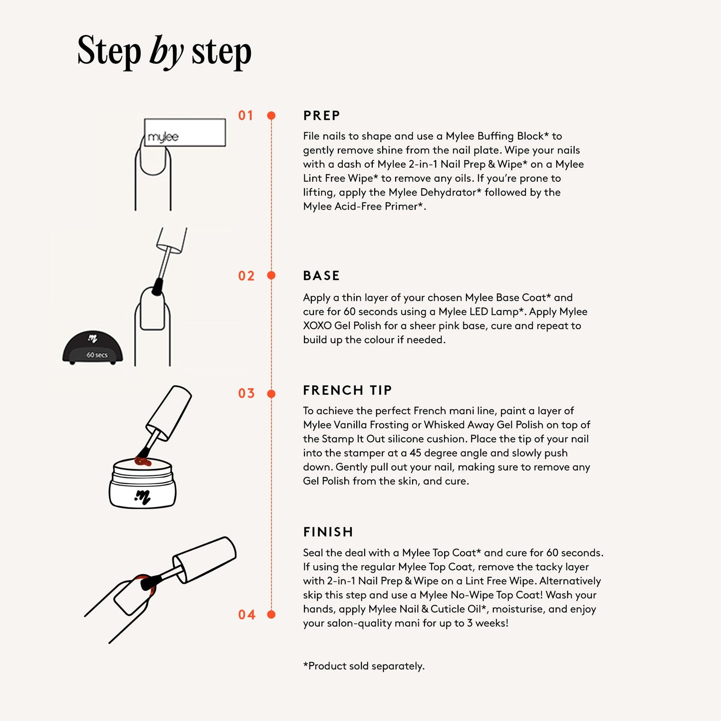 Mylee The Merry Mess Pearl French Trio with stamper