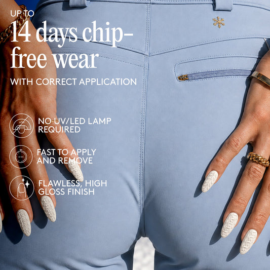 Mylee Gel Nail Wraps - Snow Slopes