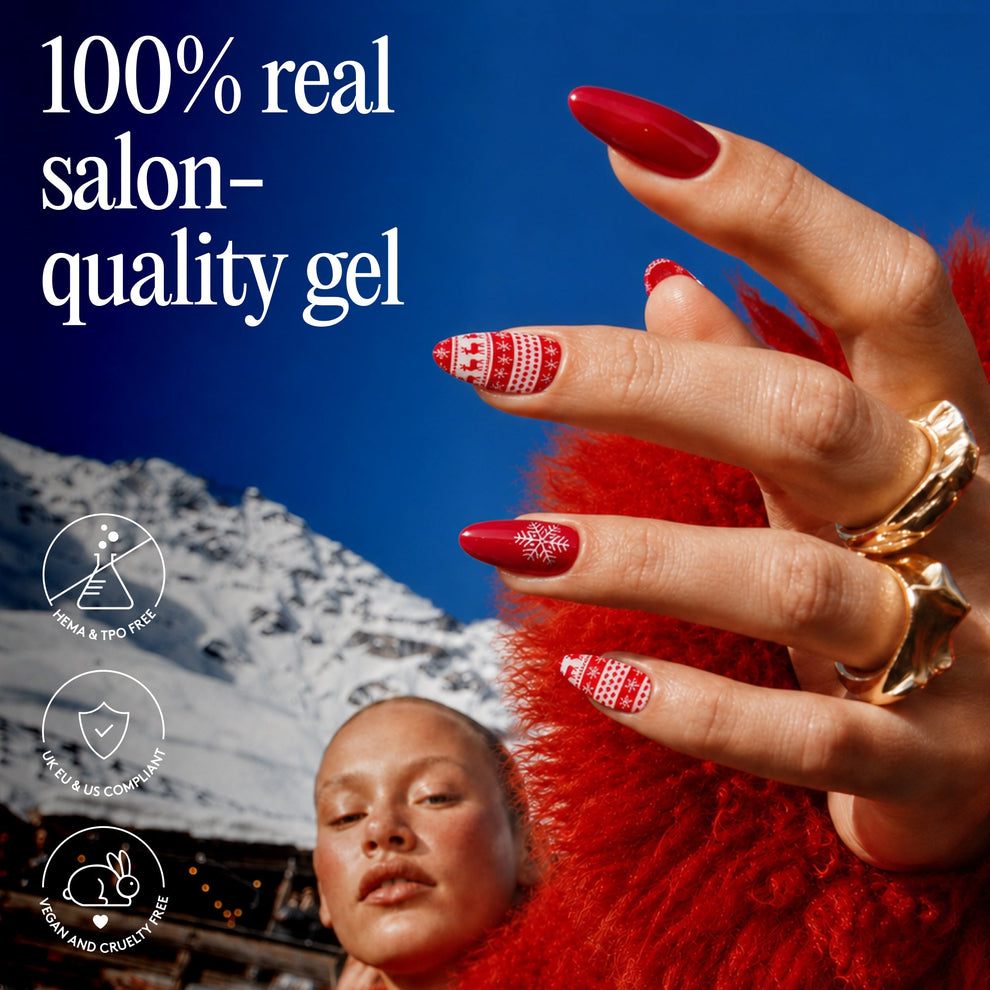 Mylee Gel Nail Wraps - Ski Lodge