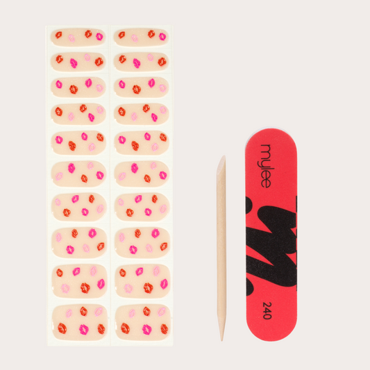 Mylee Gel Nail Wraps - Pucker Up