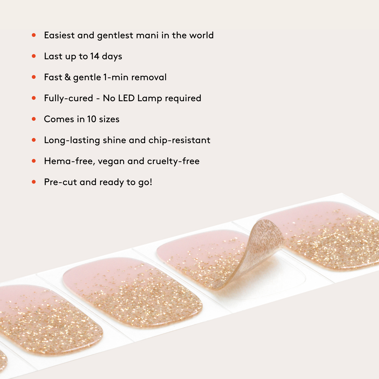 Mylee Gel Wraps Pink Champers