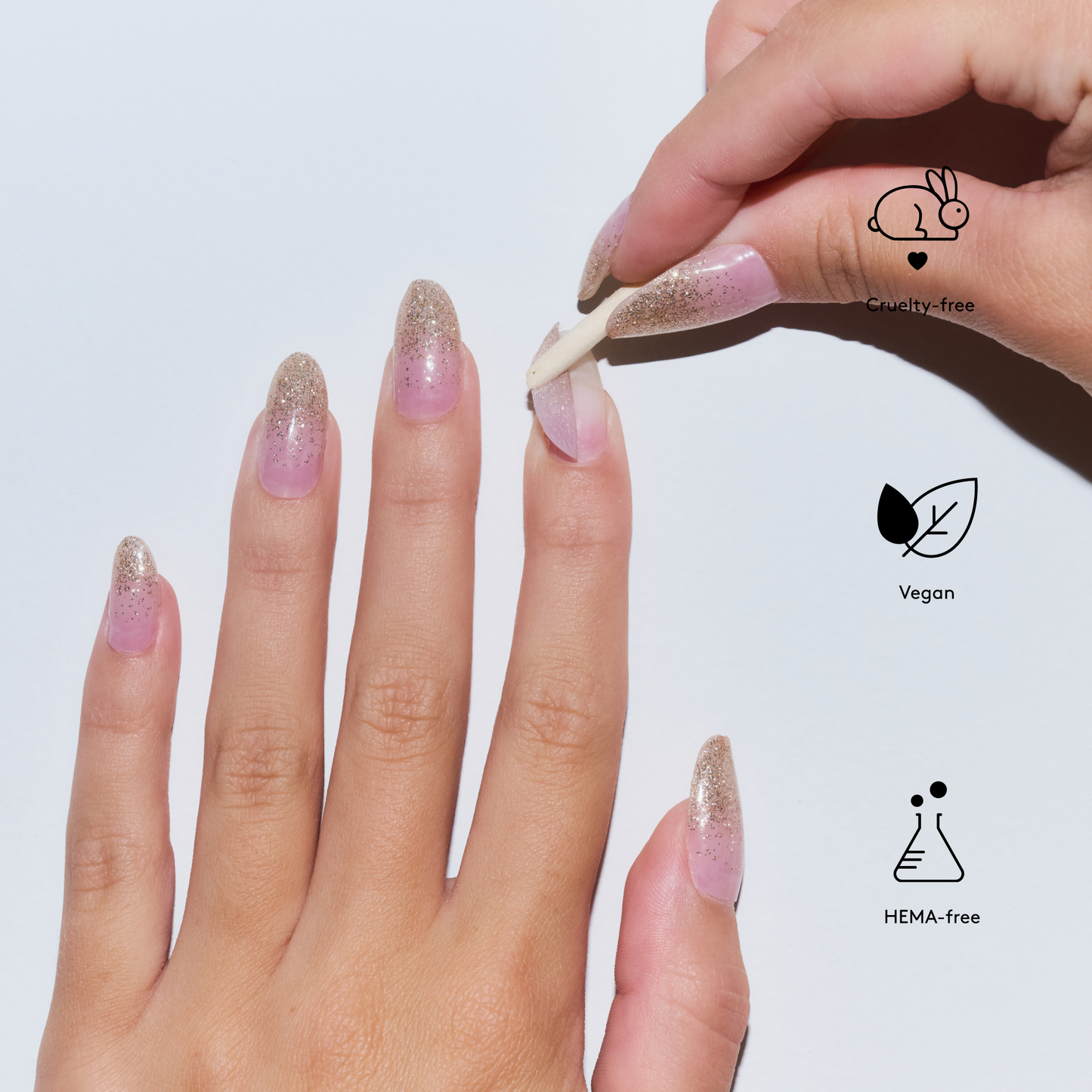 Mylee Gel Wraps Pink Champers