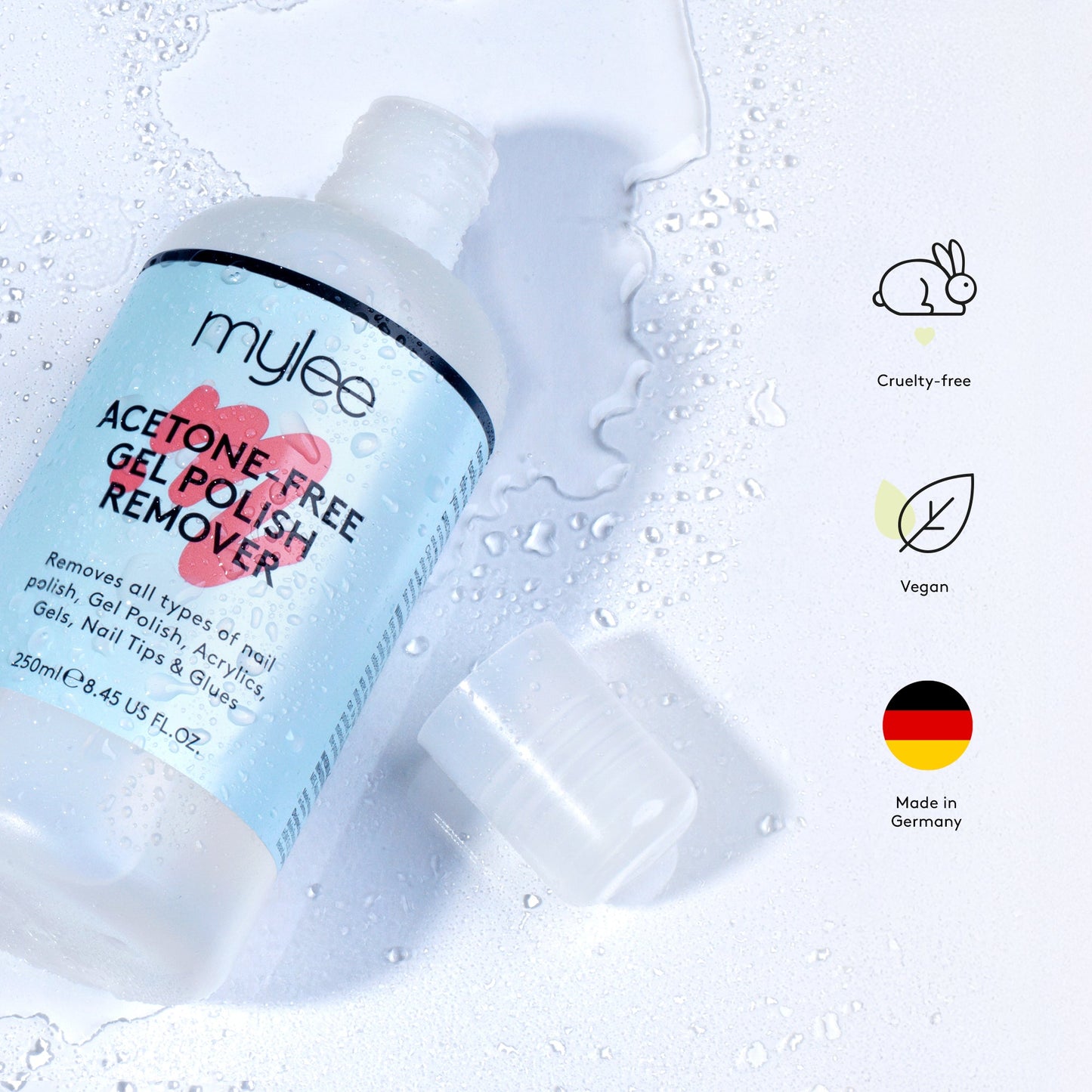 Mylee Acetone Free Polish Remover - 250ml