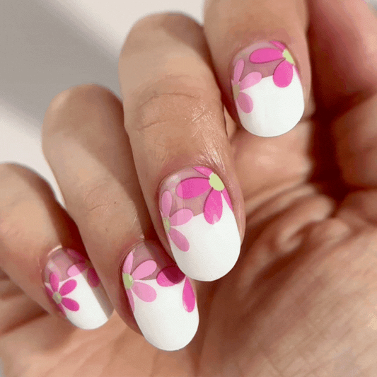 Mylee Gel Nail Wraps - The French Garden