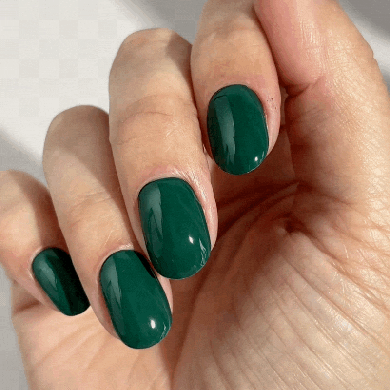 Mylee Green Velvet Gel Nail Wraps