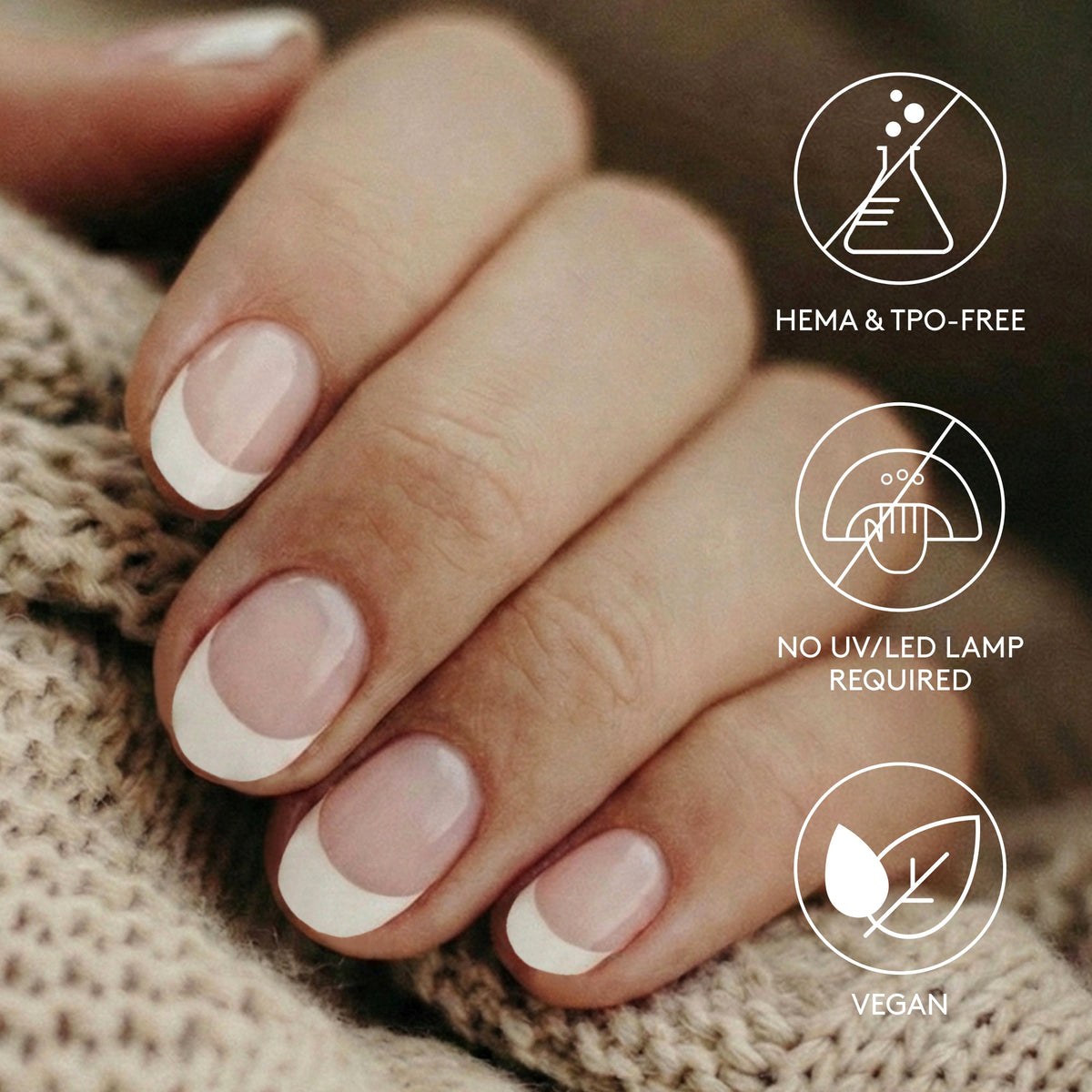 Vernis Gel Autocollants Mylee - Short Nail Bed French