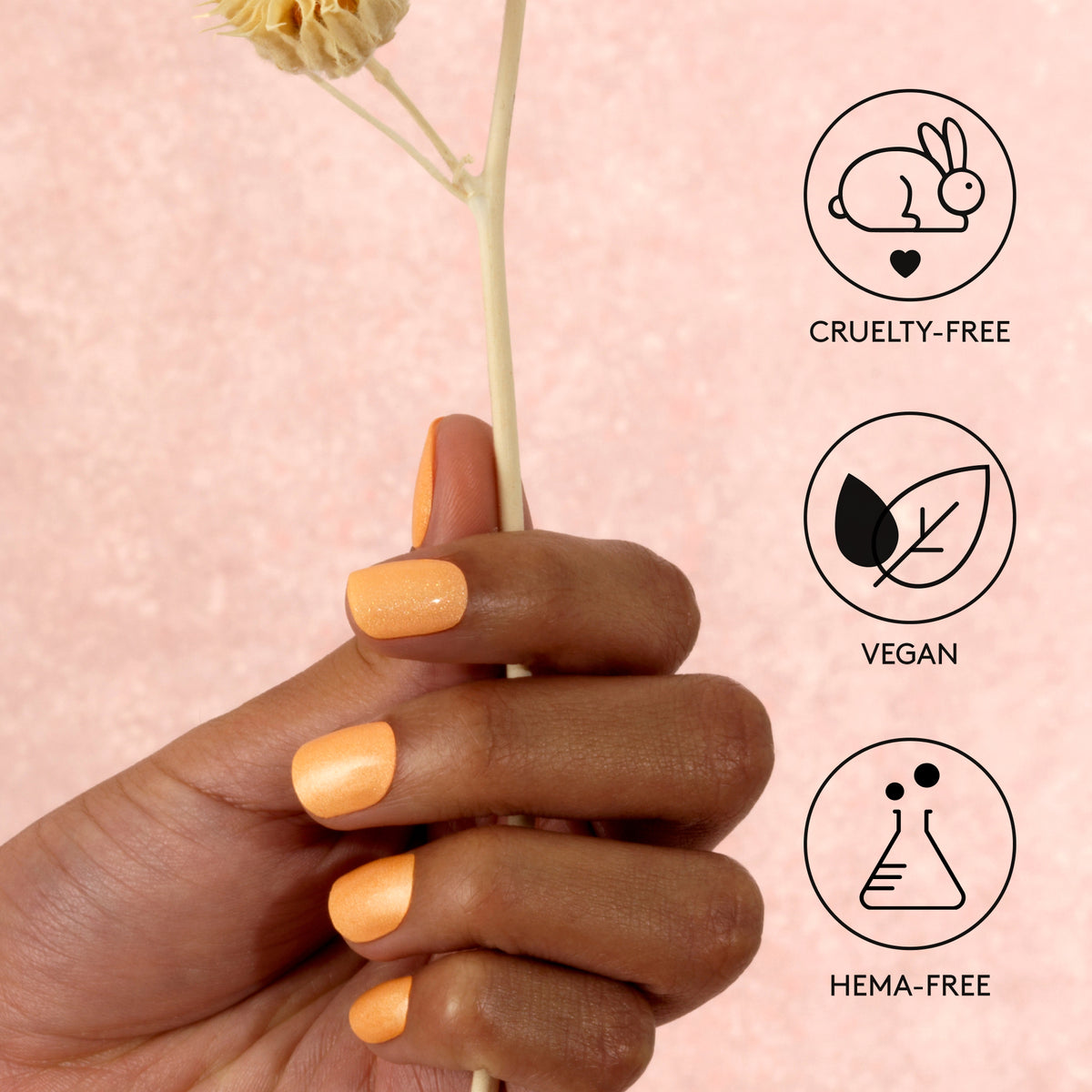 Mylee Gel Nail Wraps - French Marigold