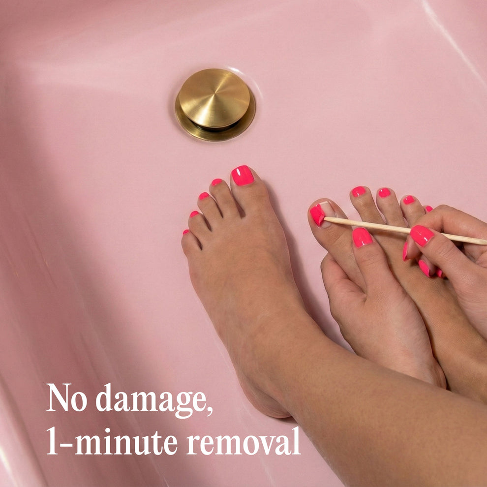 Vernis Gel Autocollants Pieds - Dragon Fruit