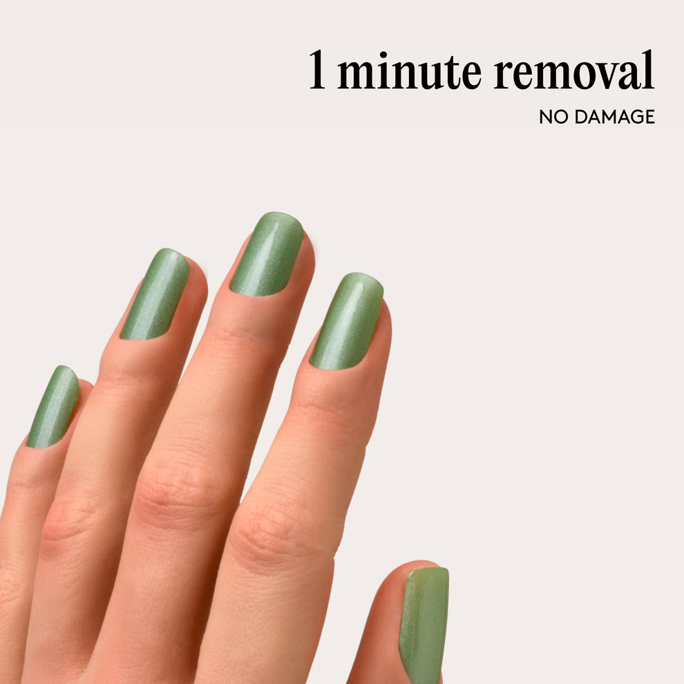 Mylee Gel Nail Wraps - Pistachio Macaron