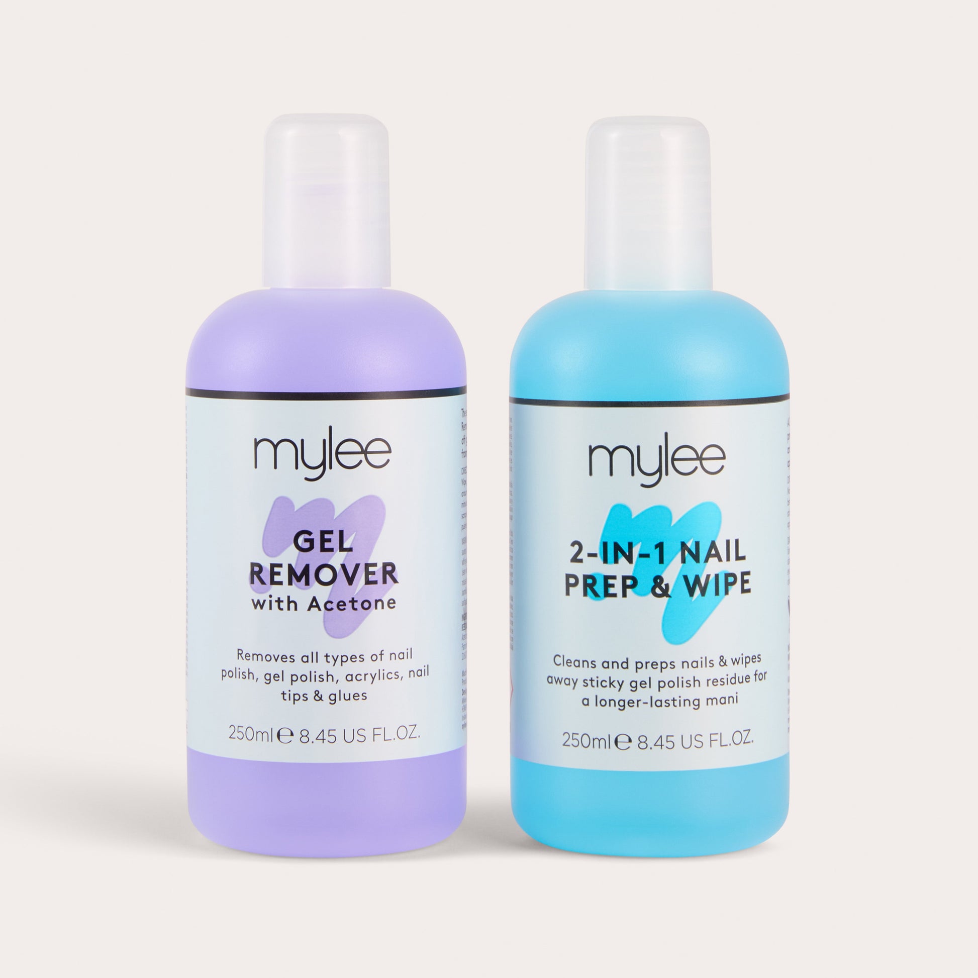 Mylee Nail Prep & Wipe + Gel Remover Duo, 250ml
