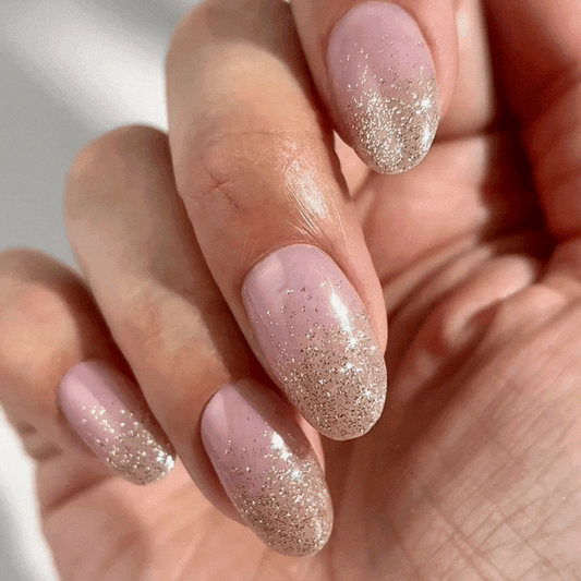 Mylee Gel Nail Wraps - Pink Champers