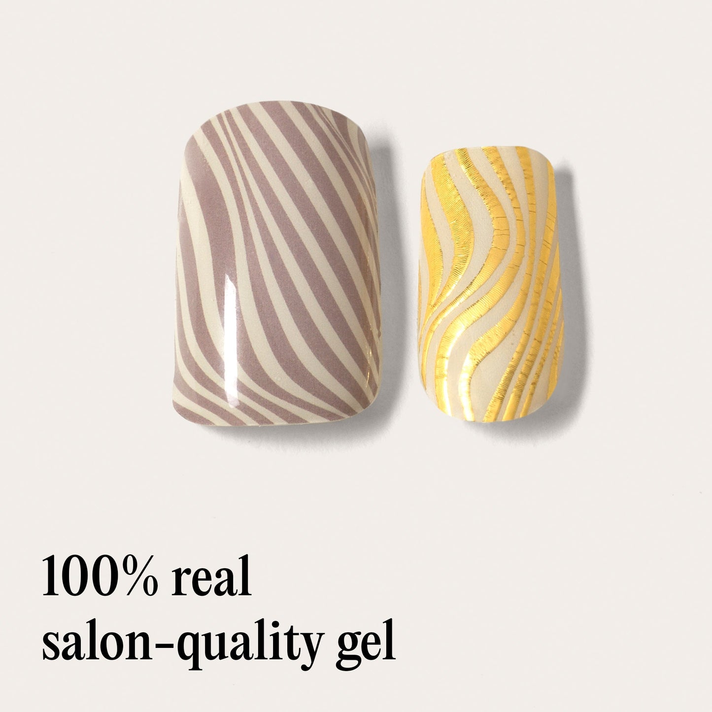 Mylee Silver Safari Gel Nail Wraps