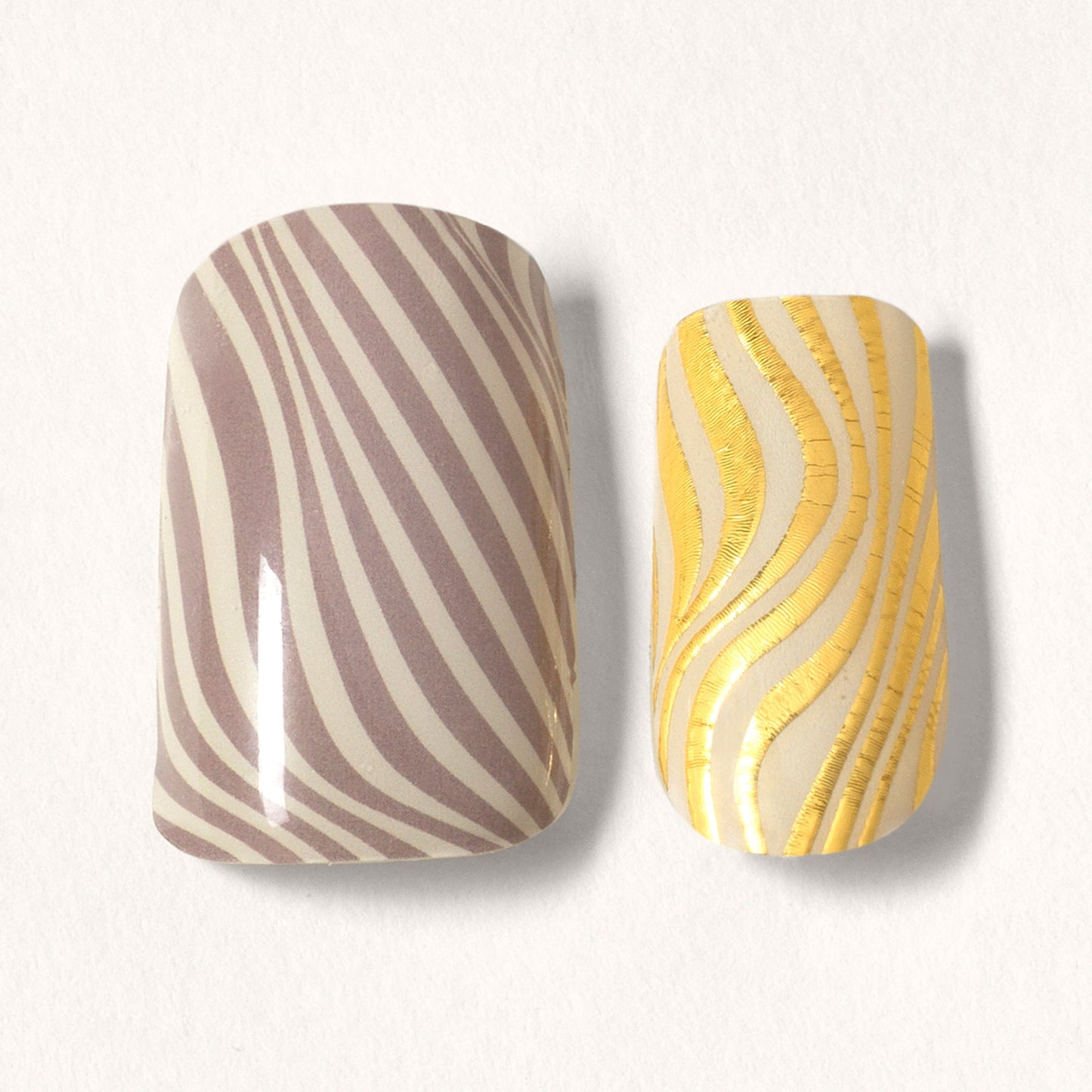 Mylee Silver Safari Gel Nail Wraps