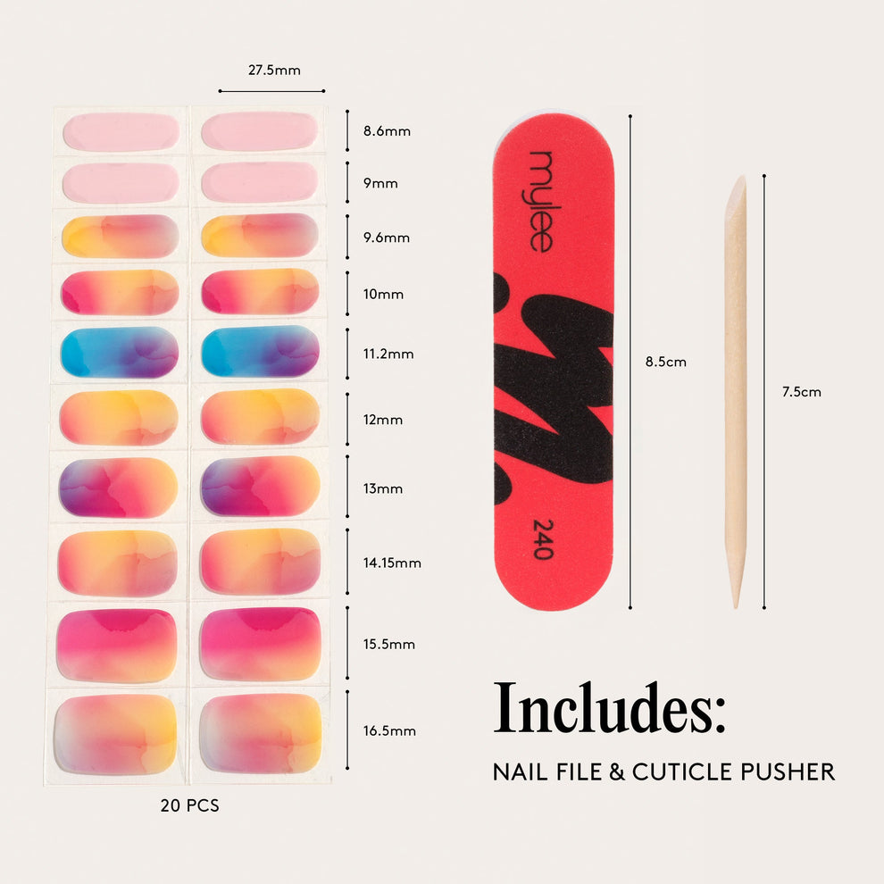 Mylee Sunset Boulevard Gel Nail Wraps
