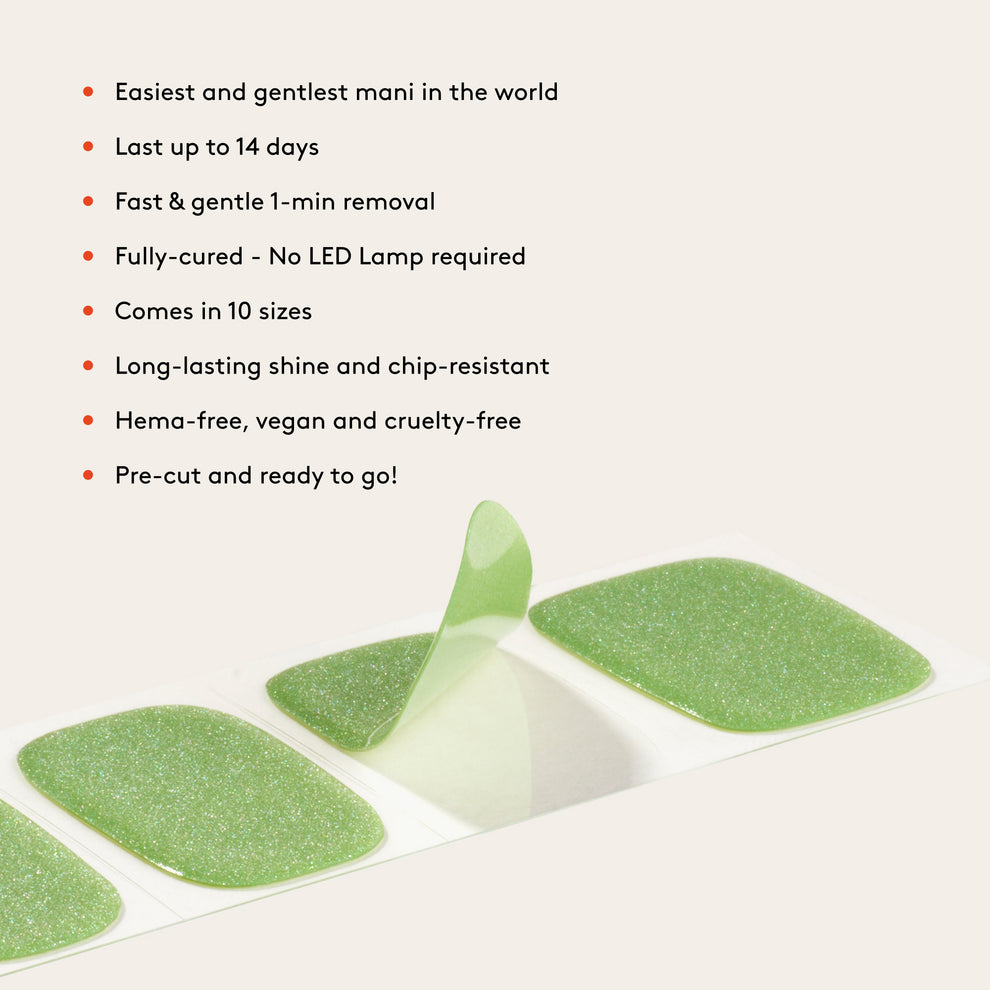 Mylee Gel Nail Wraps - Pistachio Macaron