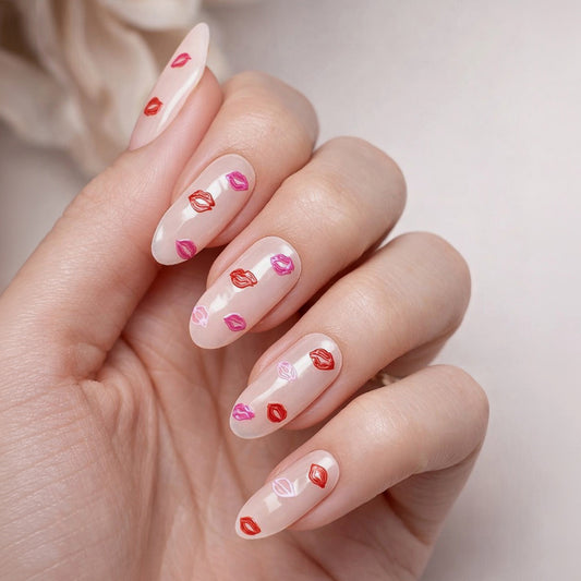 Mylee Gel Nail Wraps - Pucker Up