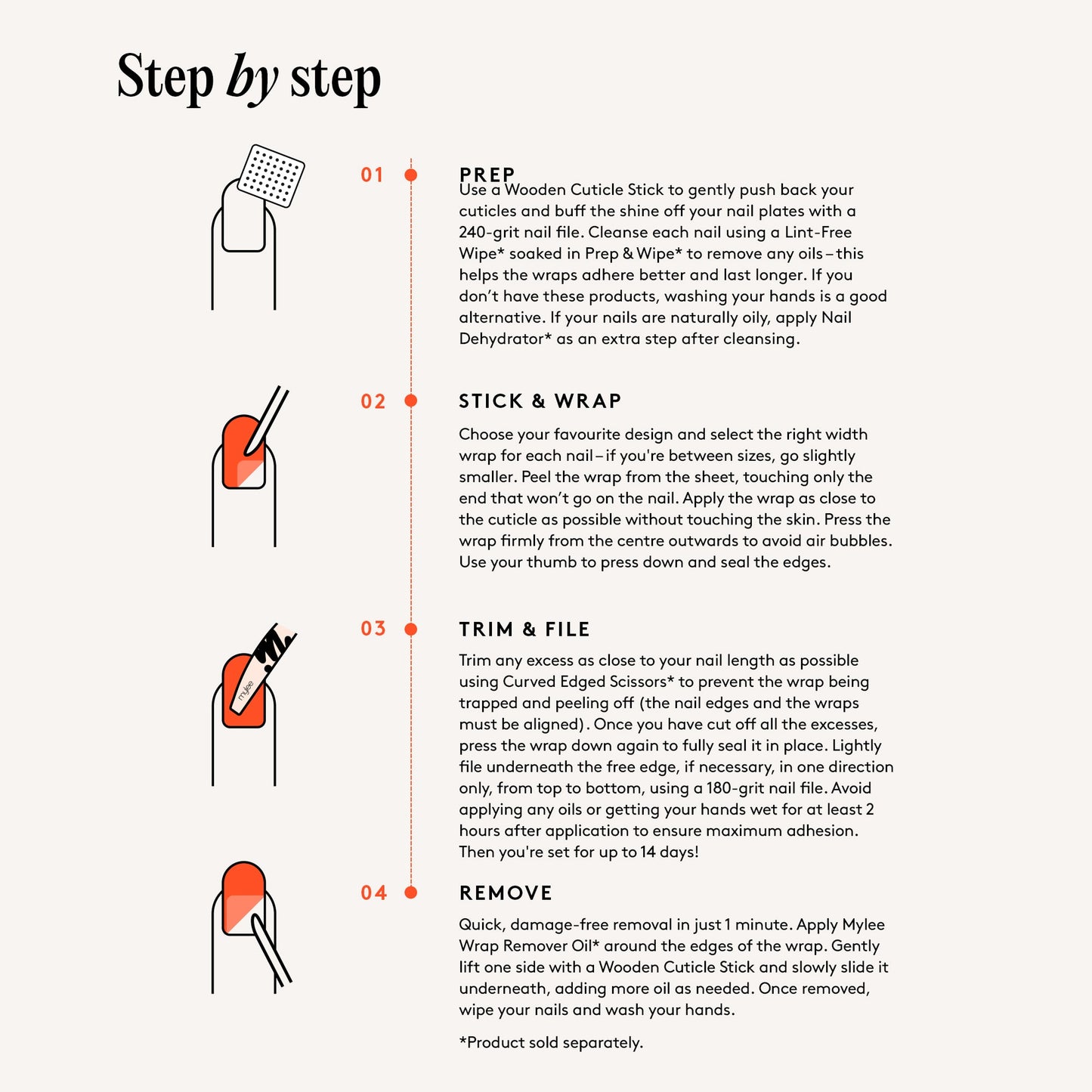 Mylee Gel Wraps Pink Champers